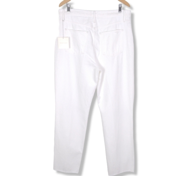 NWT Favorite Daughter 'The Otto High Waist Boyfriend Jean' In White Size 32 $198 - Picture 4 of 10